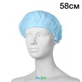 Шапочки "Шарлотта" 100 шт. ГОЛУБЫЕ 58см. Кристидент 1231919071 - фото 450812