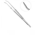 Микро-Пинцет 18,0 см анатомический изогнутый Gomel 1231916193 - фото 451029