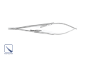 Иглодержатель микрохирургический Castroviejo изогнутый 18 см 1109 - фото 451425