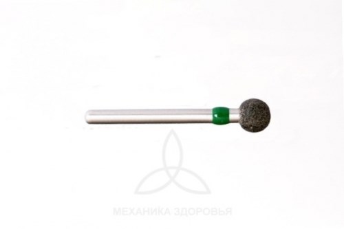 Бор алмазный 001.035 удлиненный шар FG d=035L (зеленый), 1шт, МонАлиТ