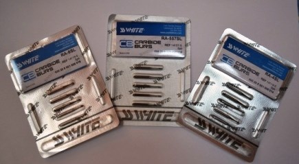 Боры SSWhite RA 4SL (d014, 5шт.) твердосплавные шаровидные хирургической длины угловые