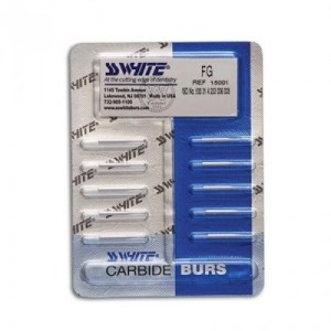Боры SSWhite RA-5 (БЛИСТЕР 10 шт) твердосплавный шаровидный, d 1,6