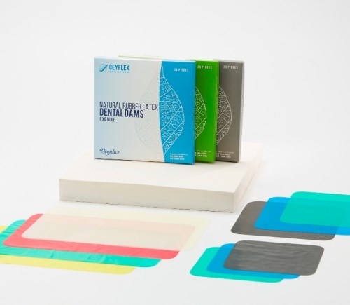 Раббер дам-набор листов CEYFLEX Dental DAM, BLUE/ Regular 36 шт.