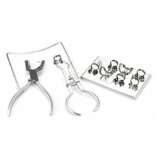 "Раббердам - набор 129-SET-TN ЧЕРНЫЙ (8 крепл.+4 инструмента),Раббер Дам Set"" Medenta Instruments Co"
