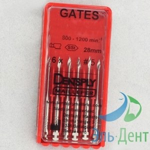 Gates drills №6 32мм (6шт.) - развертка для вскрытия устья каналов, Maillefer