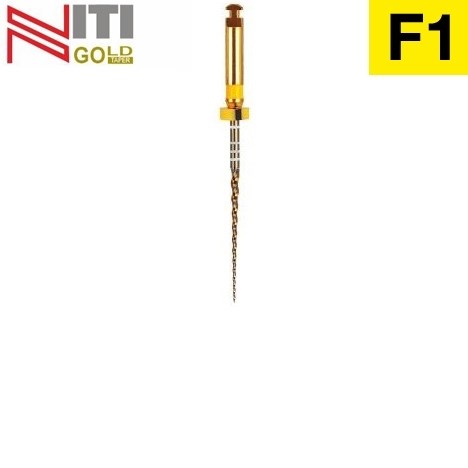 Gold-Taper F1, 25мм (6шт.)-машинный инструмент для обработки корневых каналов, Геософт