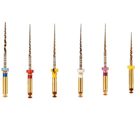 Gold-Taper S2, 21мм (6шт.)-машинный инструмент для обработки корневых каналов, Геософт
