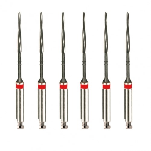 Penetration drill №308 (6 шт.), 1 полоса, красный, Maillefer