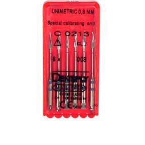 Unimetric калибровочный дриль №008 (6шт.) 2 полосы, фиол., Maillefer
