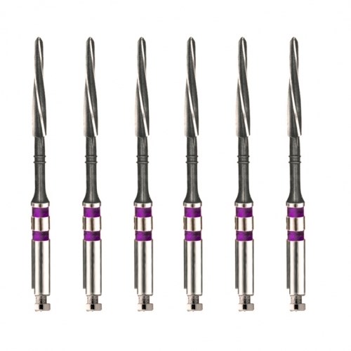 Unimetric калибровочный дриль №008 (6шт.) 2 полосы, фиол., Maillefer