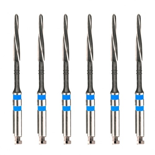 Unimetric калибровочный дриль №110 (6шт.) 2 полосы, синий, Maillefer