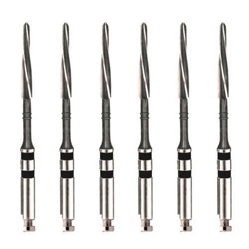 Unimetric калибровочный дриль №310 (6шт.) 2 полосы, черный, Maillefer