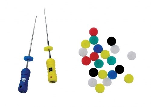 Endo-Stops 120шт.-ограничители для эндодонтические инструментов без отверстий, 6цветов., ДИАДЕНТ
