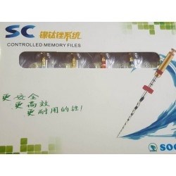 SOCO SC машинные файлы, длина 25 мм, размер 04/35, для ротационных  эндонаконечников, упаковка 6 штук