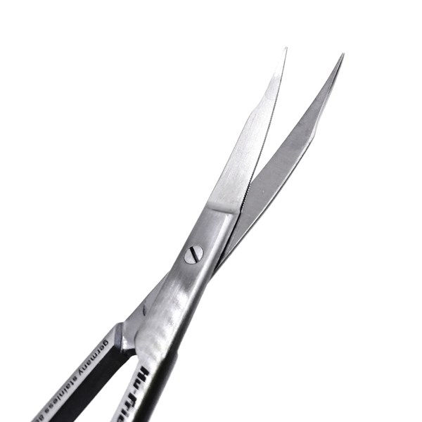 Ножницы Hu-Friedy #10, Super-Cut, остроконечные, с двойным изгибом, 1 зубчатое лезвие, 13,5 см