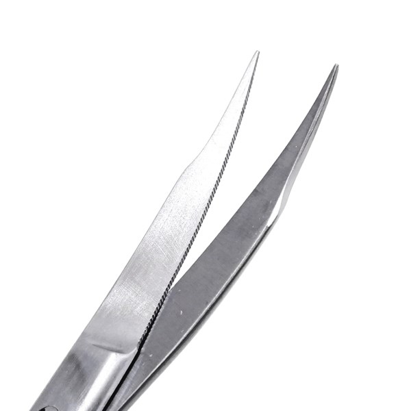 Ножницы Hu-Friedy #10, Super-Cut, остроконечные, с двойным изгибом, 1 зубчатое лезвие, 13,5 см