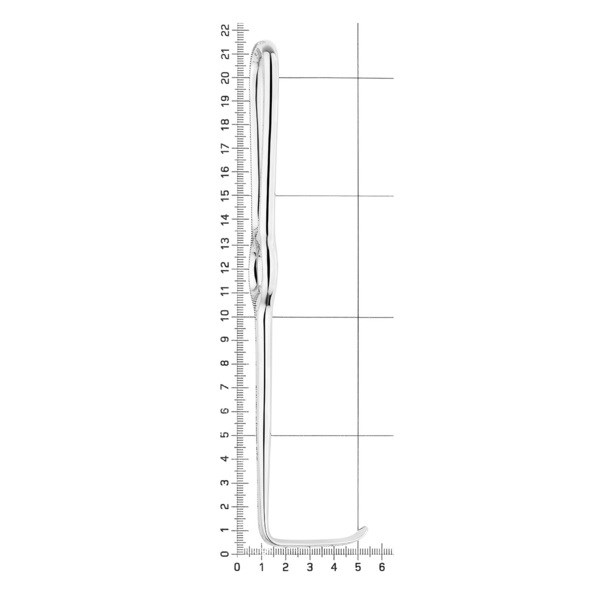 Ретрактор Nach LANGENBECK, 210 мм, 42,0 x 11,0 мм