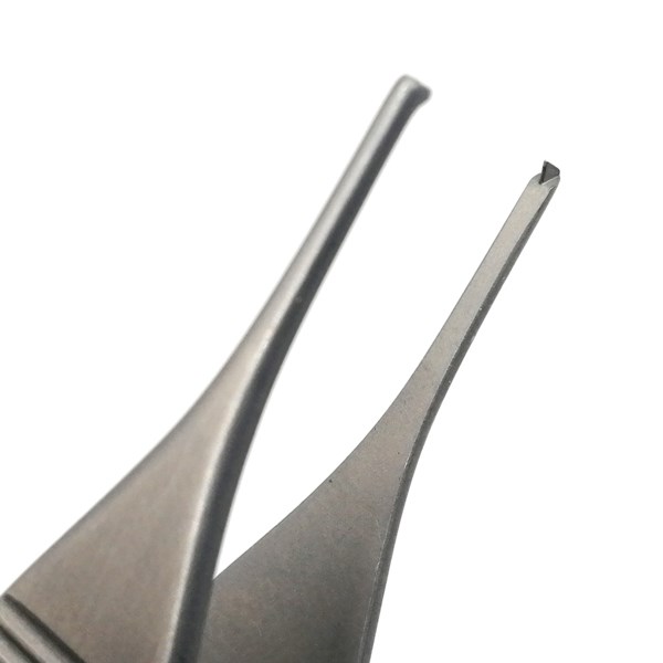 Пинцет тканевый Adson #42, хирургический, прямой, 1х2, 12 cм