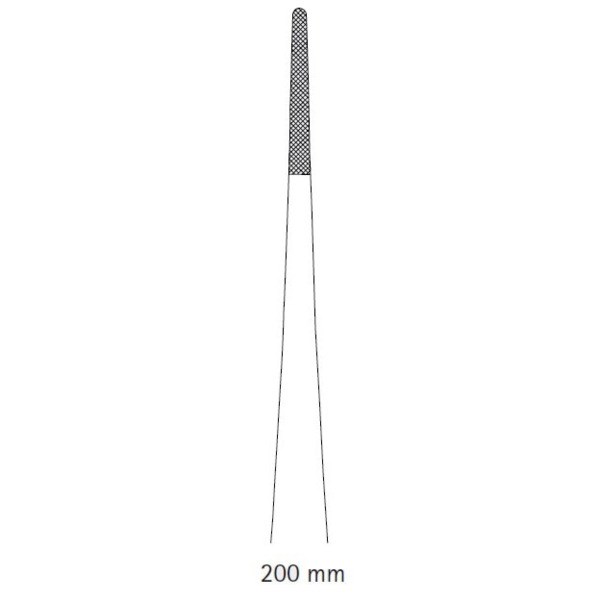 Пинцет анатомический, DUROGRIP, длина 200 мм