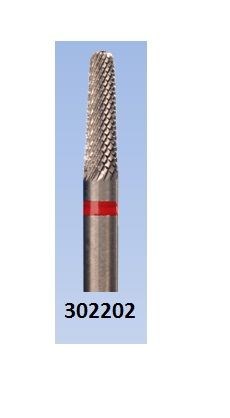 Фреза крас. 302202 мал.закруг. цилиндр Крестообразная мелкая нарезка