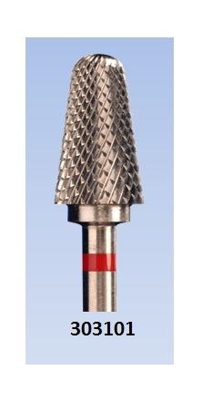Фреза крас. 303101 бол.конус Крестообразная мелкая нарезка