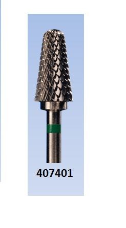 Фреза зел. 407401 бол. конус Крестообразная крупная нарезка