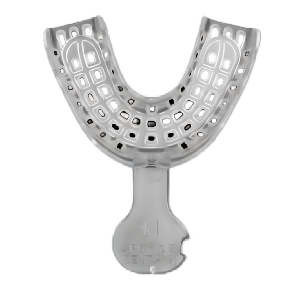 Ложка одноразовая оттискная Implant Tray LM, низ, размер M, прозрачная, 1 шт