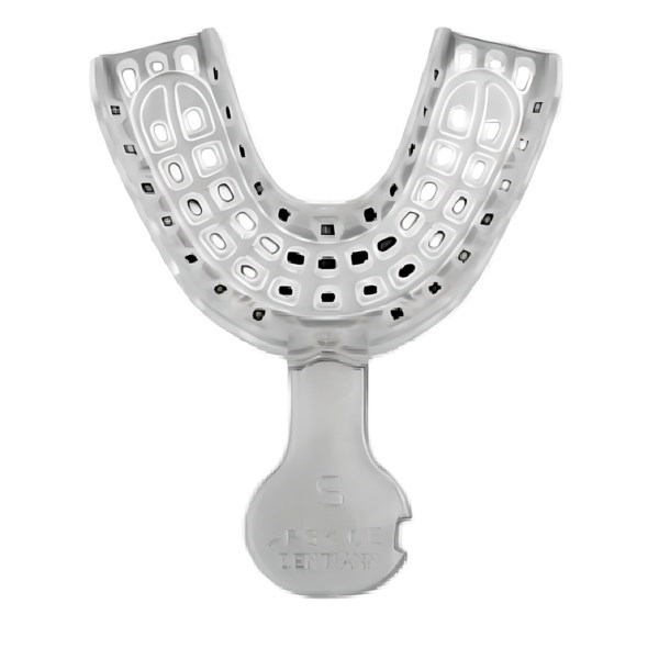 Ложка одноразовая оттискная Implant Tray LS, низ, размер S, прозрачная, 1 шт