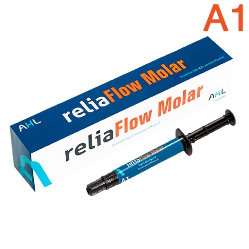 reliaFlow Molar цв. A1 шприц 2г, наконечники-текучий композит низкой текучести, AHL 1231912803 - фото 320373