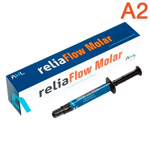 reliaFlow Molar цв. A2 шприц 2г, наконечники-текучий композит низкой текучести, AHL 1231912804 - фото 320376