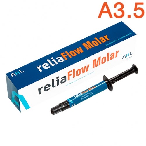 reliaFlow Molar цв. A3,5 шприц 2г, наконечники-текучий композит низкой текучести, AHL 1231912806 - фото 320382