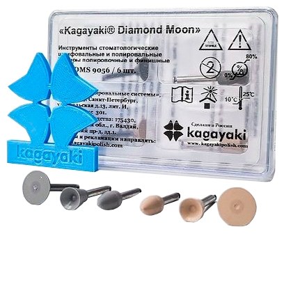 Резинки Kagayaki Diamond Moon-силикон с алмазной крошкой, для композитов АССОРТИ 6шт., Kagayaki 1231913823 - фото 322468