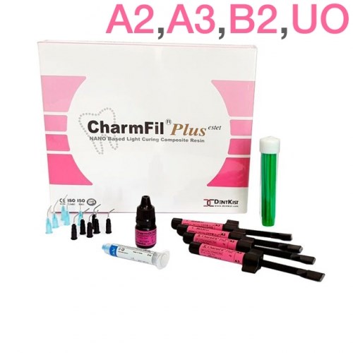 CharmFil Plus НАБОР 4 шпр. (A2, A3, B2, UO)- бонд CharmBond 5 мл, гель для протравки, DENTKIST 1231913743 - фото 323299