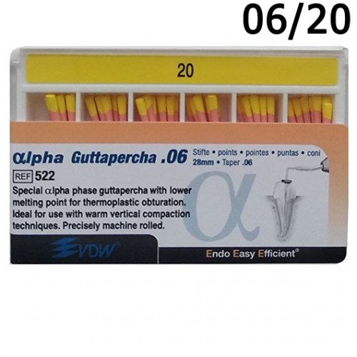 Альфа Гуттаперча (Alpha Guttapercha) №20 06 L28, VDW (Германия) 0001911265 - фото 326218