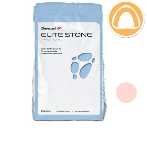 Elite Stone- супергипс 4 класса 3 кг Розовый С410048, Zhermack 0001911788 - фото 329619