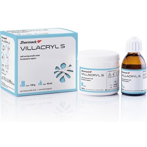 Villacryl S (100гр+50мл) пластмасса для ремонта протезов, цвет V4, EVERALL7 00000910428 - фото 329787