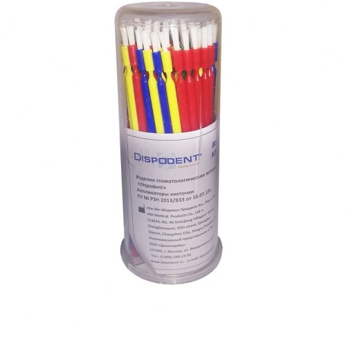 Кисточки Dispodent" Brush Applicators -арт.1004, 100шт. 0001915837 - фото 332962