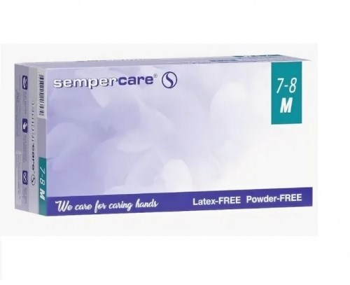 Перчатки Sempercare 303 Нитриловые 200шт. L (8/9) синие, 200 шт 1231913574 - фото 333291