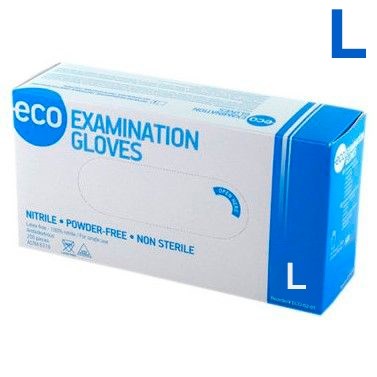 Перчатки Нитриловые ECO NITRILE (Голубые) L 200 шт 4 гр., Heliomed 1231912687 - фото 333368