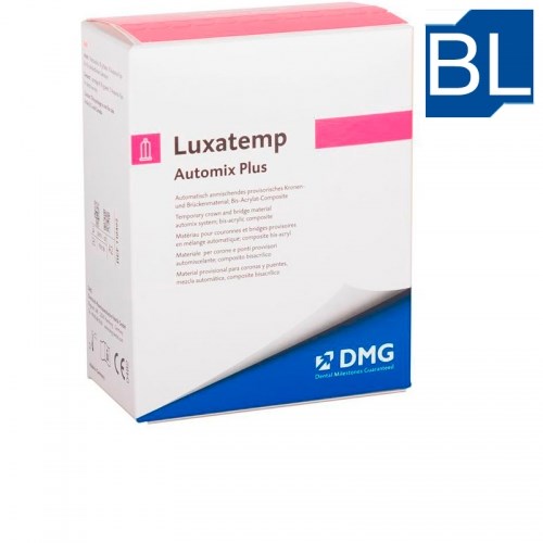 Luxatemp Automix Plus BL (отбел.), (1 картридж 50мл (76г)г + 15 насадок) самополимеризующийся композит 110368, DMG 0001914597 - фото 334204