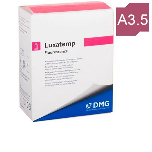 Luxatemp Fluorescence A3.5 (1 картридж 50мл (76г)+15 насадок) самополимеризующийся композит 110587, DMG 1231914494 - фото 334220