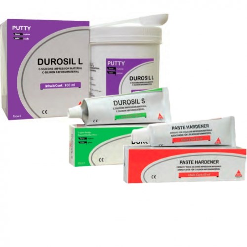 Durosil Kit-С-силиконов. слепочная масса (900мл+140мл+60мл), President Dental Germani 0001916581 - фото 335032