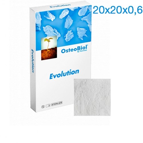 Osteobiol Evolution 20х20х0,6мм-Мембрана толстая (резорбция 4 мес.) EMO2HS 1231911156 - фото 335706