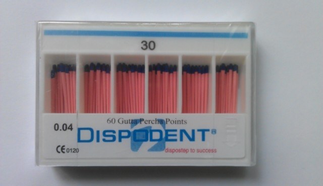 Pearl Dent Co., Ltd Штифты гуттаперчевые 02 №30, 120 шт   (Dispodent) st398130 - фото 341477