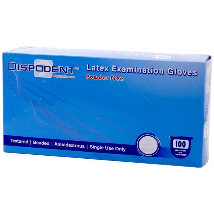 Перчатки латексные (Dispodent) XS (5-6)- 50 пар st18680 - фото 341587