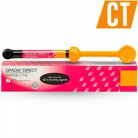 Gradia Direct (Syringe) ANTERIOR CT, 4 г – светоотверждаемый  реставрационный гибридный композит (Япония) 0110216GcCT - фото 342668