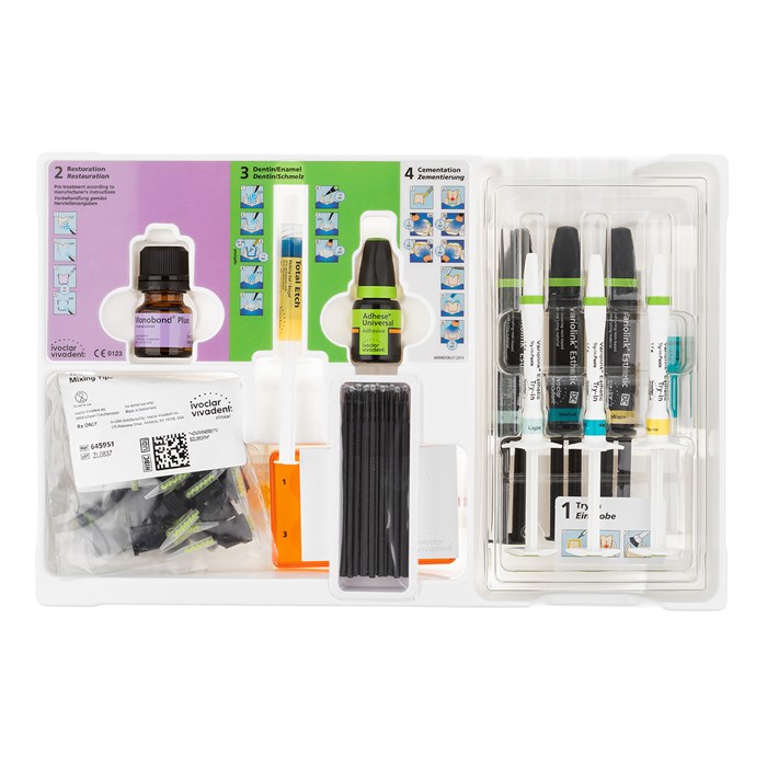 Variolink Esthetic DC System Kit фиксирующий композит двойного отверждения, набор с бутылочкой 666125WW - фото 343458