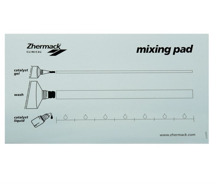 Блокнот для замешивания силиконов со шкалой Mixing Pad (20 листов). C207201 - фото 344184