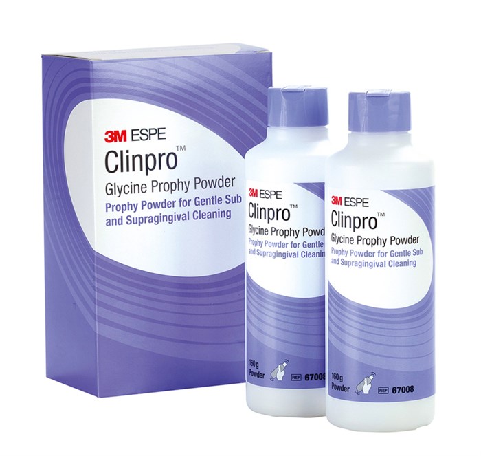 Clinpro Glycine Prophy Powder (67008) 2 шт х 160 г – порошок для пескоструйного аппарата 7100036776/67008 - фото 344522