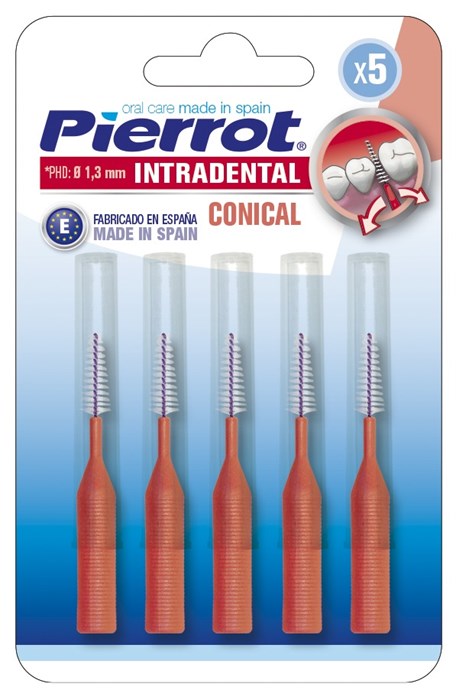 Ершики межзубные Pierrot Conical Interdental (1.3 мм) уп. 5 шт. 8411732105024 - фото 344630